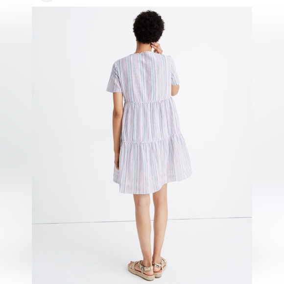 Madewell Tiered Linen Dress - Picture 2 of 6